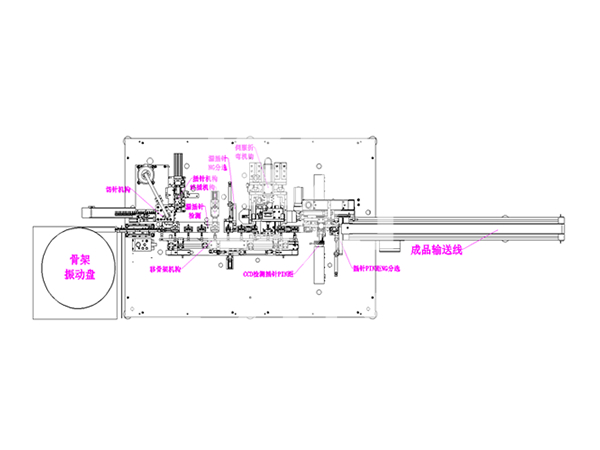 全自動骨架插針折彎檢測機